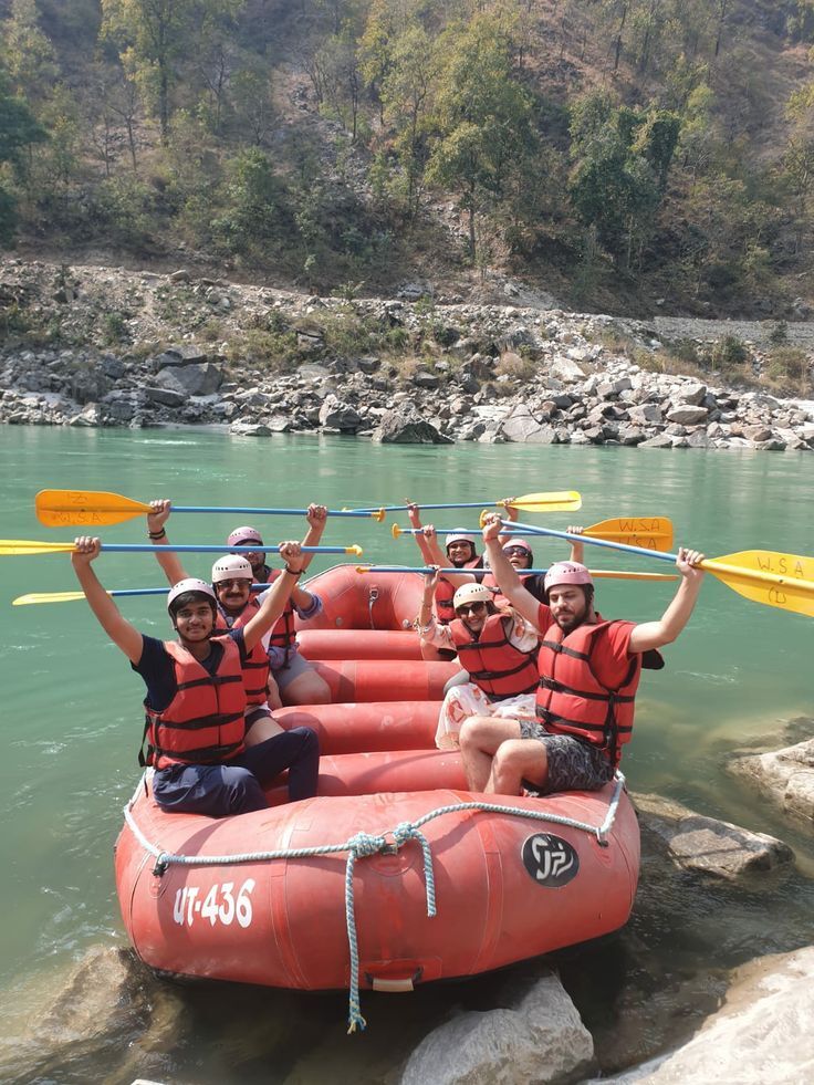 Happy Guests after River Rafting Adventure